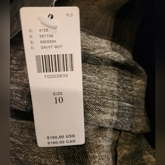 NWT Anthropologie x Tiny Green Pleated Fairfax Pants w/ Side Slant Pockets SZ 10 - Picture 10 of 10